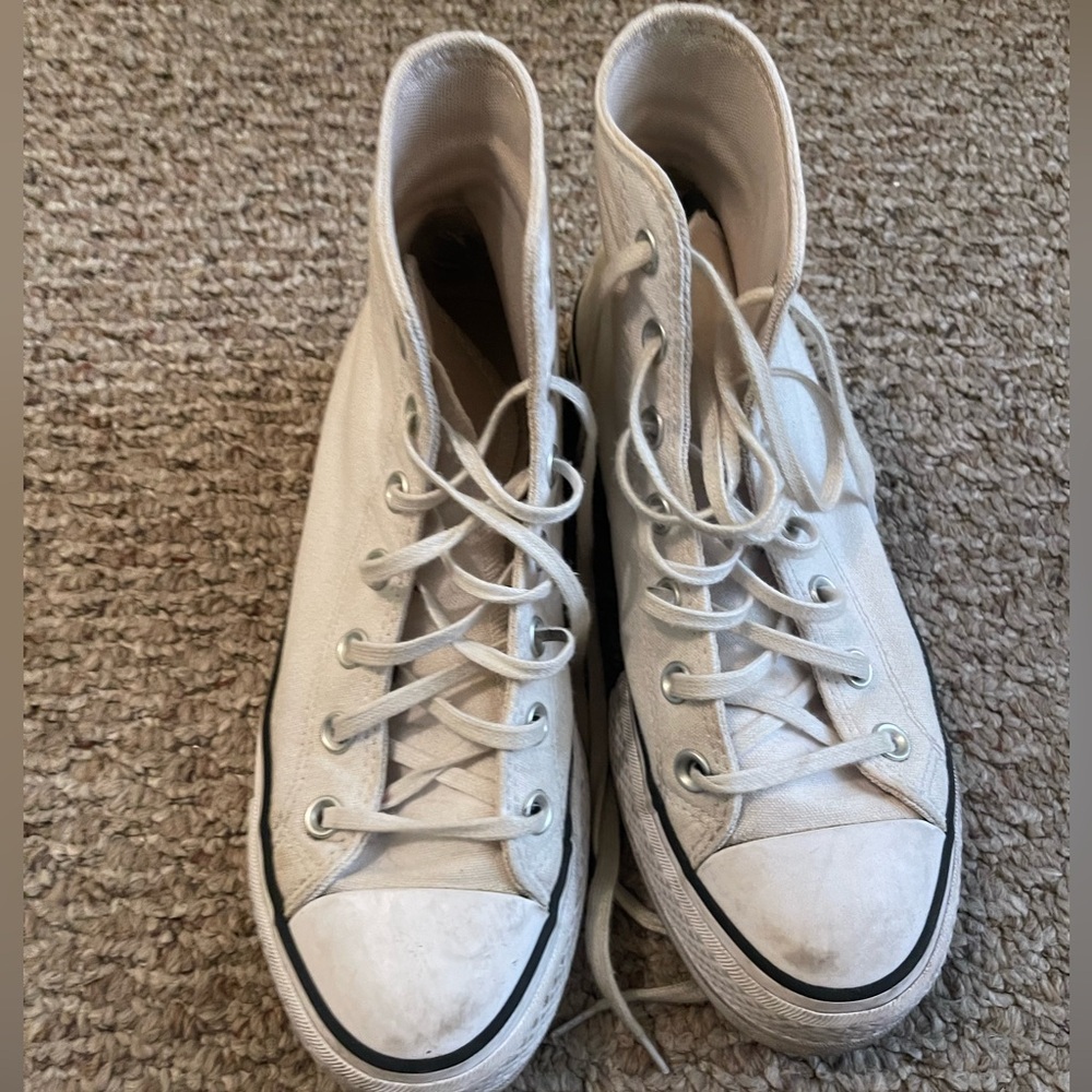 Converse White High-Top Sneakers